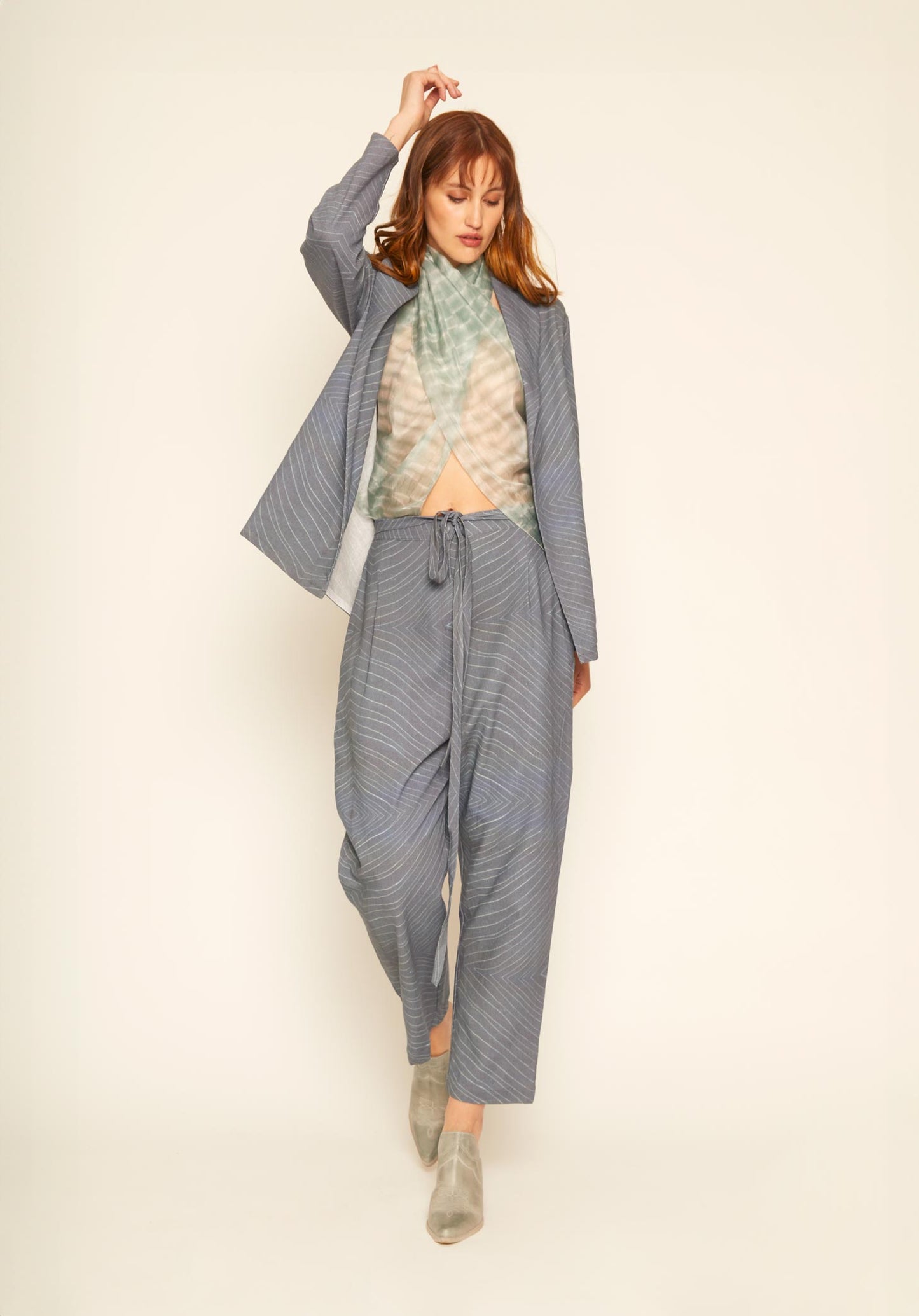Blazer Agua Lino 100%