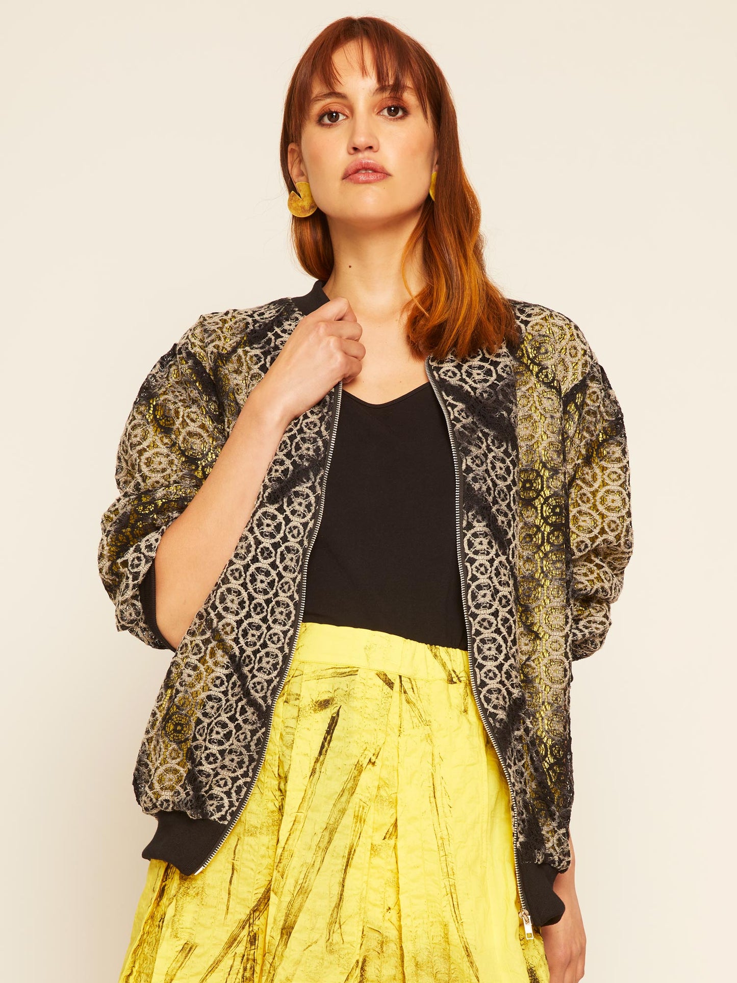Chaqueta Eroessa Oversize Bomber Encaje
