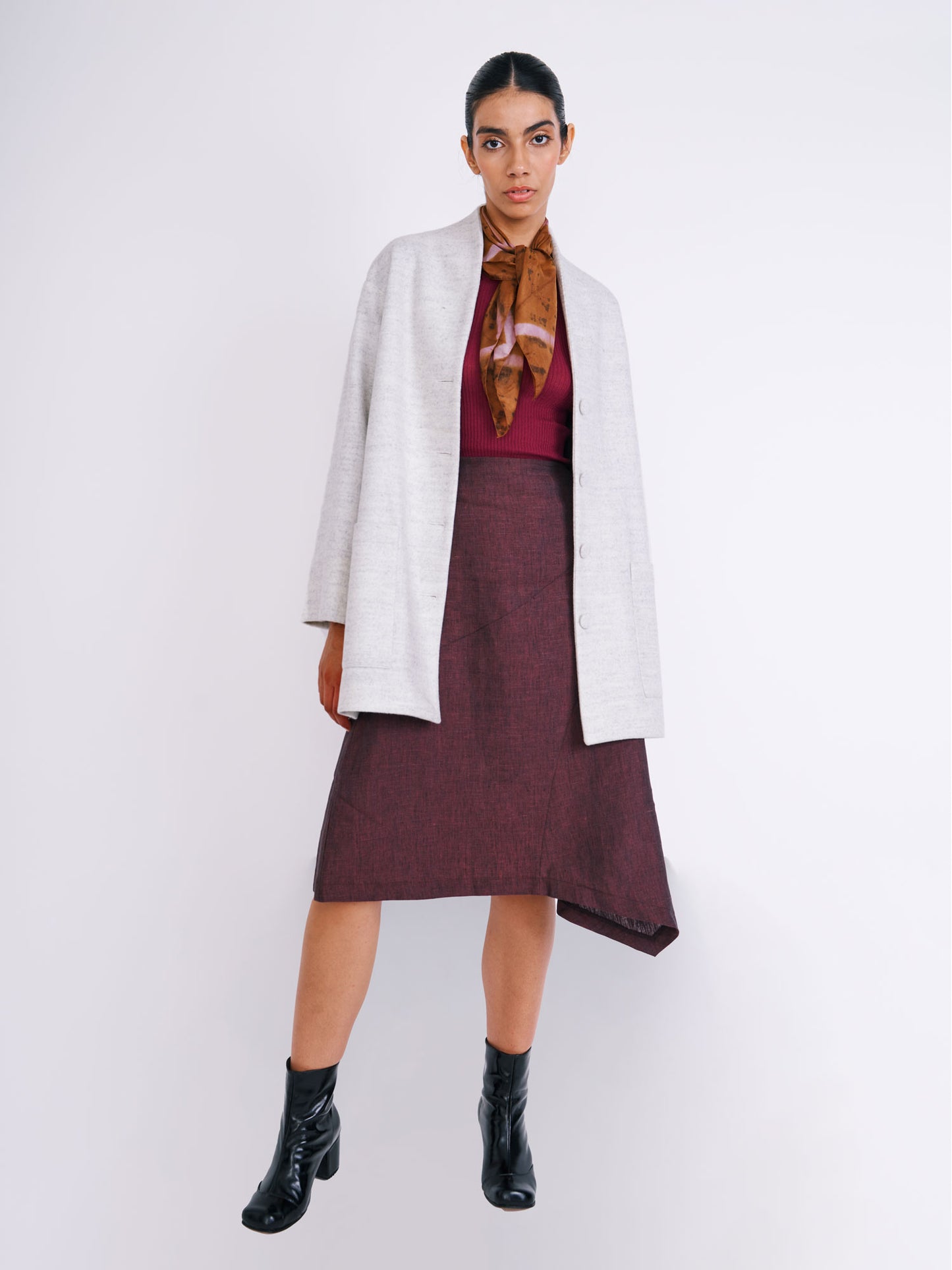 Chaqueta Min Gris Perla