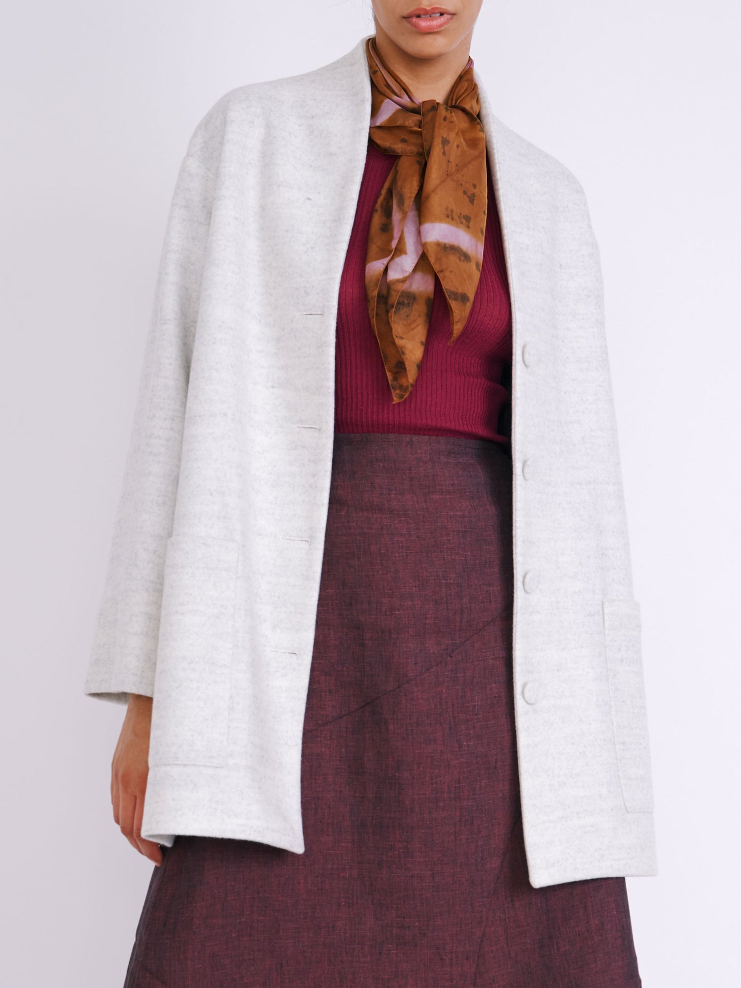 Chaqueta Min Gris Perla